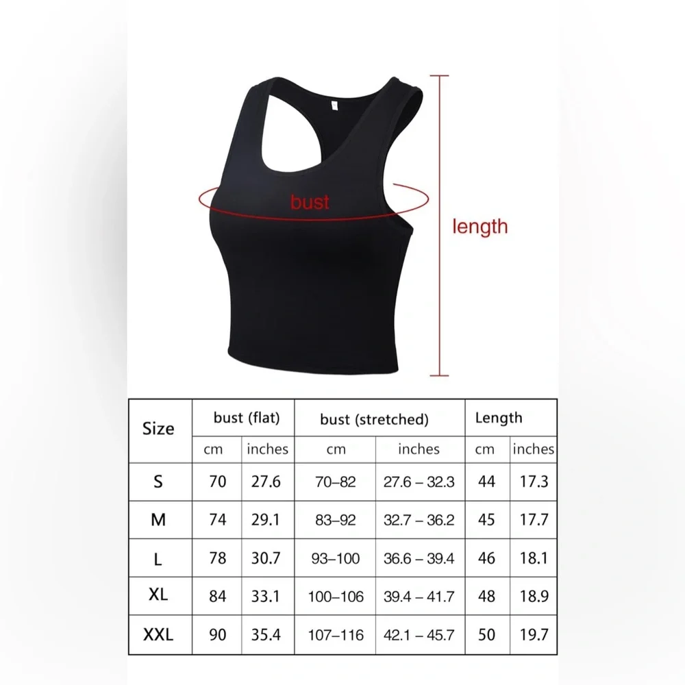 4 Pieces Basic Crop Tank Tops Sleeveless Racerback Crop Sport Top for Women - Picture 7 of 7